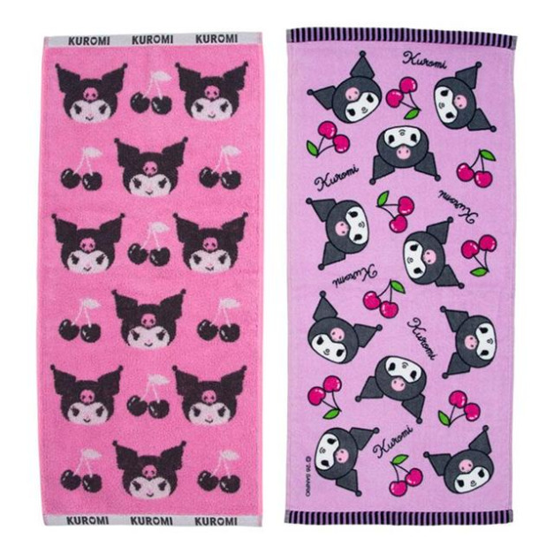 Sanrio 三麗鷗 酷洛米 棉質長毛巾2入組 34x76cm (水果款) Sanrio 三麗鷗 酷洛米 棉質長毛巾2入組 34x76cm (水果款)