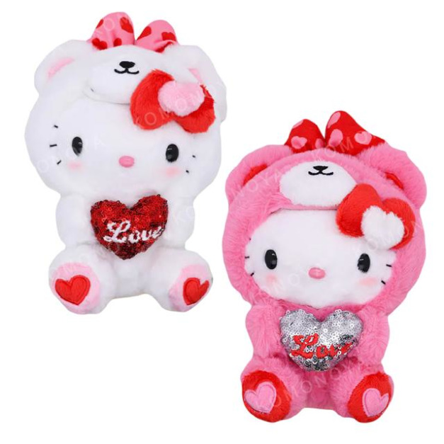 Sanrio 三麗鷗 Hello Kitty 絨毛玩偶娃娃 8吋 (愛心熊款) Sanrio 三麗鷗 Hello Kitty 絨毛玩偶娃娃 8吋 (愛心熊款)