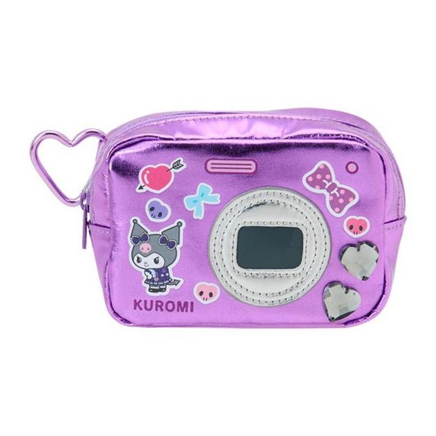 ▲新品特價 Sanrio 三麗鷗 酷洛米 皮質造型收納包附扣環 (302修業旅行)