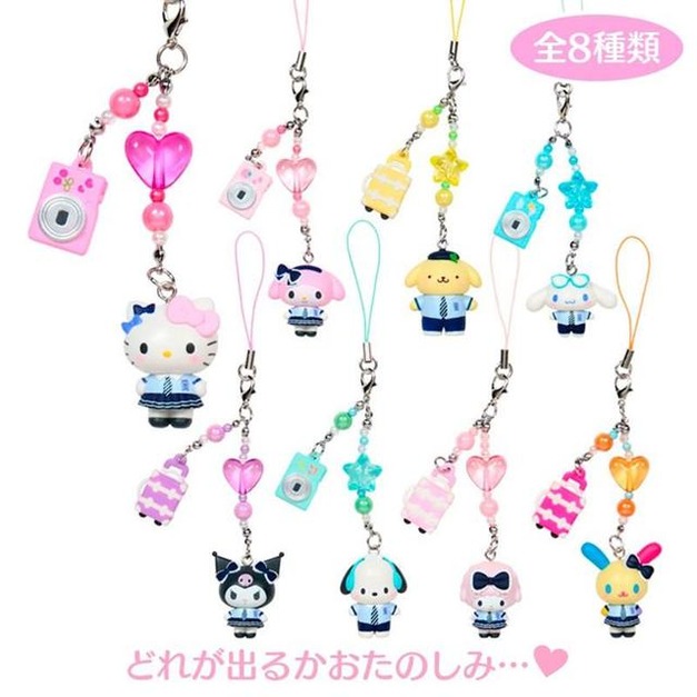 ▲新品特價【預購】Sanrio 三麗鷗 造型手機吊飾 全套盲盒8入組 (302修業旅行)