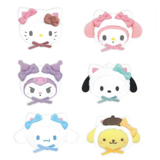Sanrio 三麗鷗 絨毛造型別針 (白貓BABY款) Kitty 美樂蒂 酷洛米 大耳狗 Sanrio 三麗鷗 絨毛造型別針 (白貓BABY款) Kitty 美樂蒂 酷洛米 大耳狗