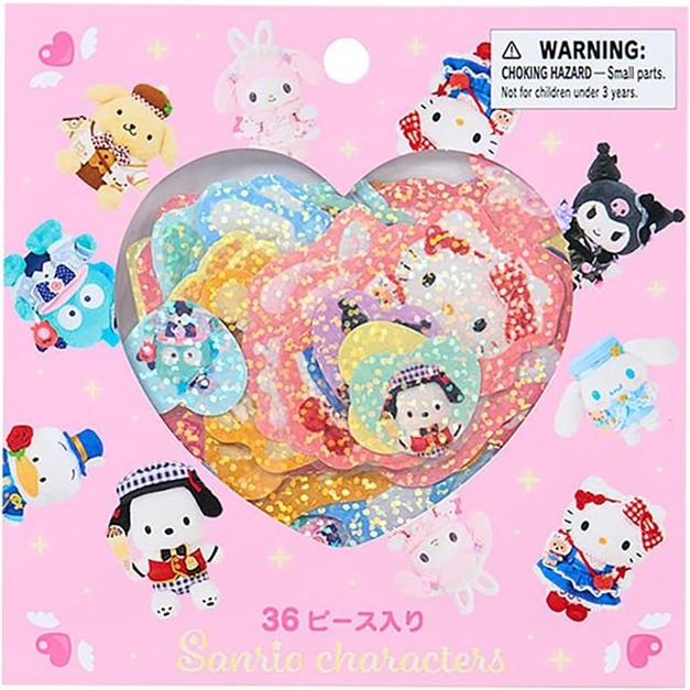▲新品特價 Sanrio 三麗鷗 造型貼紙組 36枚入 (盛裝打扮 2026角色大賞)