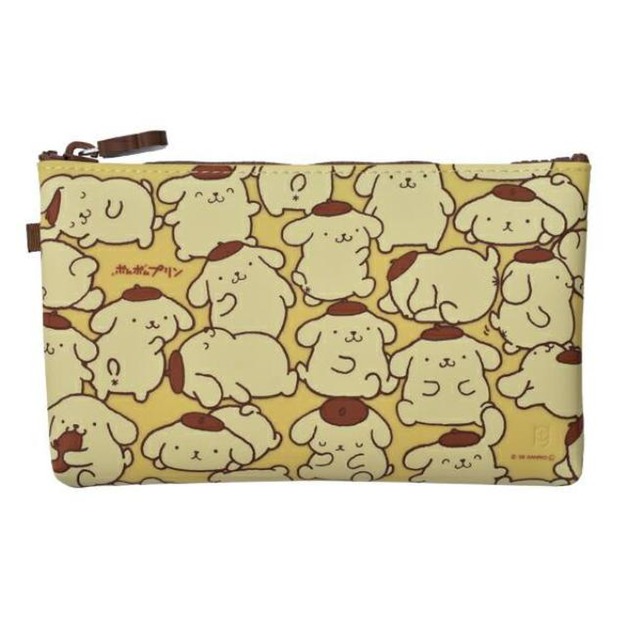 Sanrio 三麗鷗 布丁狗 矽膠拉鍊化妝包 (滿版動作款)