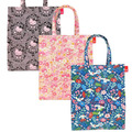 Sanrio 三麗鷗 x ROOTOTE 防水加工手提袋 (花朵滿版款) Kitty 美樂蒂 大耳狗 Sanrio 三麗鷗 x ROOTOTE 防水加工手提袋 (花朵滿版款) Kitty 美樂蒂 大耳狗