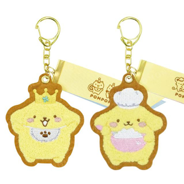 Sanrio 三麗鷗 布丁狗 刺繡造型鑰匙圈 (皇冠/廚師帽款) Sanrio 三麗鷗 布丁狗 刺繡造型鑰匙圈 (皇冠/廚師帽款)