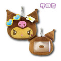 Sanrio 三麗鷗 絨毛造型伸縮票卡零錢包 (曬黑泳衣款) Kitty 美樂蒂 布丁狗 大耳狗_5 Sanrio 三麗鷗 絨毛造型伸縮票卡零錢包 (曬黑泳衣款) Kitty 美樂蒂 布丁狗 大耳狗_5