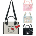Sanrio 三麗鷗 棉質手提肩背兩用包 (大臉款) Kitty 美樂蒂 大耳狗 酷洛米 Sanrio 三麗鷗 棉質手提肩背兩用包 (大臉款) Kitty 美樂蒂 大耳狗 酷洛米