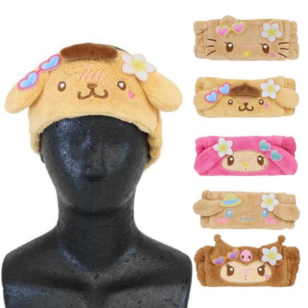 Sanrio 三麗鷗 造型吸水髮帶 (曬黑泳衣款) Kitty 美樂蒂 布丁狗