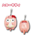 Sanrio 三麗鷗 絨毛造型伸縮票卡零錢包(恐龍裝扮款) Kitty 布丁狗 大耳狗_1 Sanrio 三麗鷗 絨毛造型伸縮票卡零錢包(恐龍裝扮款) Kitty 布丁狗 大耳狗_1