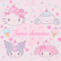 ▲新品特價【預購】Sanrio 三麗鷗大集合 棉質短毛巾 34x36cm (夏日冰淇淋專賣店)_1 ▲新品特價【預購】Sanrio 三麗鷗大集合 棉質短毛巾 34x36cm (夏日冰淇淋專賣店)_1