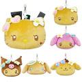 Sanrio 三麗鷗 絨毛造型伸縮票卡零錢包 (烤焦夏威夷) Kitty 美樂蒂 布丁狗 大耳狗 Sanrio 三麗鷗 絨毛造型伸縮票卡零錢包 (烤焦夏威夷) Kitty 美樂蒂 布丁狗 大耳狗