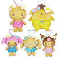 Sanrio 三麗鷗 絨毛玩偶零錢包吊飾 (烤焦夏威夷) Kitty 美樂蒂 布丁狗 大耳狗 Sanrio 三麗鷗 絨毛玩偶零錢包吊飾 (烤焦夏威夷) Kitty 美樂蒂 布丁狗 大耳狗