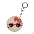 Sanrio 三麗鷗 Hello Kitty 絨毛圓形隨身鏡吊飾 (大臉款)_2 Sanrio 三麗鷗 Hello Kitty 絨毛圓形隨身鏡吊飾 (大臉款)_2