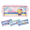Sanrio 三麗鷗 PVC方形雙拉鍊筆袋 (曬黑扶桑花款) Kitty 美樂蒂 酷洛米 大耳狗 Sanrio 三麗鷗 PVC方形雙拉鍊筆袋 (曬黑扶桑花款) Kitty 美樂蒂 酷洛米 大耳狗