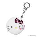 Sanrio 三麗鷗 Hello Kitty 絨毛圓形隨身鏡吊飾 (大臉款)_4 Sanrio 三麗鷗 Hello Kitty 絨毛圓形隨身鏡吊飾 (大臉款)_4