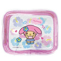 Sanrio 三麗鷗 PVC方形拉鍊化妝包 (曬黑扶桑花款) Kitty 美樂蒂 酷洛米 大耳狗_2 Sanrio 三麗鷗 PVC方形拉鍊化妝包 (曬黑扶桑花款) Kitty 美樂蒂 酷洛米 大耳狗_2
