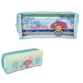 Sanrio 三麗鷗 PVC方形雙拉鍊筆袋 (曬黑扶桑花款) Kitty 美樂蒂 酷洛米 大耳狗_2 Sanrio 三麗鷗 PVC方形雙拉鍊筆袋 (曬黑扶桑花款) Kitty 美樂蒂 酷洛米 大耳狗_2