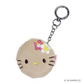 Sanrio 三麗鷗 Hello Kitty 絨毛圓形隨身鏡吊飾 (大臉款)_1 Sanrio 三麗鷗 Hello Kitty 絨毛圓形隨身鏡吊飾 (大臉款)_1