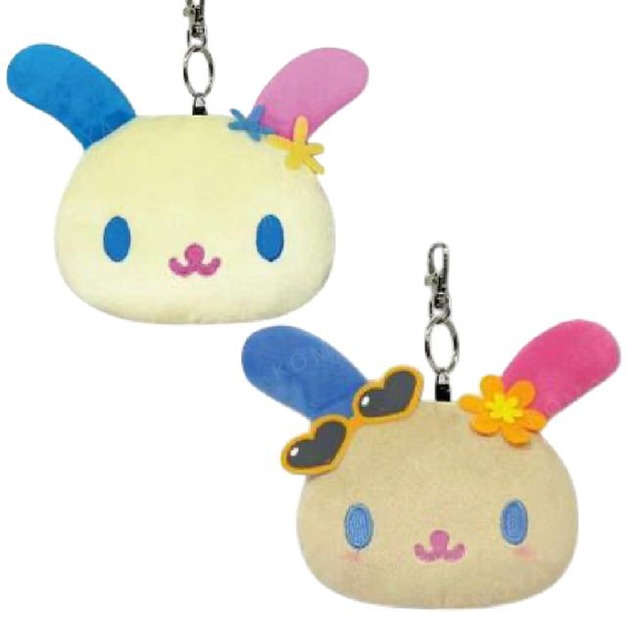 Sanrio 三麗鷗 花小兔 絨毛造型伸縮票卡零錢包 (烤焦花花系列)