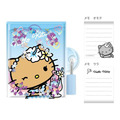 Sanrio 三麗鷗 流沙便條本富附鎖頭 (曬黑泳衣款) Kitty 酷洛米 大耳狗_1 Sanrio 三麗鷗 流沙便條本富附鎖頭 (曬黑泳衣款) Kitty 酷洛米 大耳狗_1