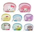 Sanrio 三麗鷗 皮質貝殼零錢包 (格紋款) Kitty 布丁狗 大耳狗 酷洛米 Sanrio 三麗鷗 皮質貝殼零錢包 (格紋款) Kitty 布丁狗 大耳狗 酷洛米