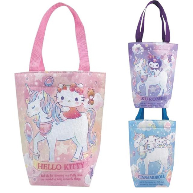 Sanrio 三麗鷗 保冷手提水壺袋 (獨角獸款) Kitty 酷洛米 大耳狗 Sanrio 三麗鷗 保冷手提水壺袋 (獨角獸款) Kitty 酷洛米 大耳狗