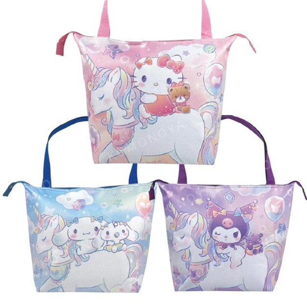 Sanrio 三麗鷗 手提大保冷袋 (獨角獸款) Kitty 酷洛米 大耳狗 Sanrio 三麗鷗 手提大保冷袋 (獨角獸款) Kitty 酷洛米 大耳狗