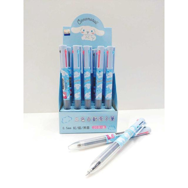 Sanrio 三麗鷗 大耳狗 三色原子筆 0.5mm (藍款) Sanrio 三麗鷗 大耳狗 三色原子筆 0.5mm (藍款)