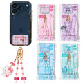Sanrio 三麗鷗 造型手機扣環附串珠掛繩 (格紋款) Kitty 美樂蒂 大耳狗 酷洛米 Sanrio 三麗鷗 造型手機扣環附串珠掛繩 (格紋款) Kitty 美樂蒂 大耳狗 酷洛米