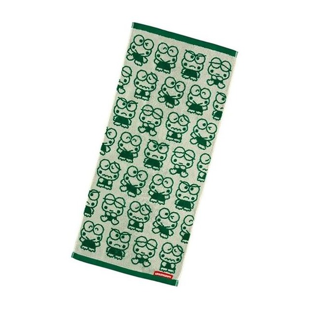 ▲新品特價【預購】Sanrio 三麗鷗 大眼蛙 純棉長毛巾 34x76cm (每天都要Keroppi)