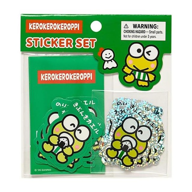 ▲新品特價【預購】Sanrio 三麗鷗 大眼蛙 造型貼紙組 20枚入 (每天都要Keroppi)
