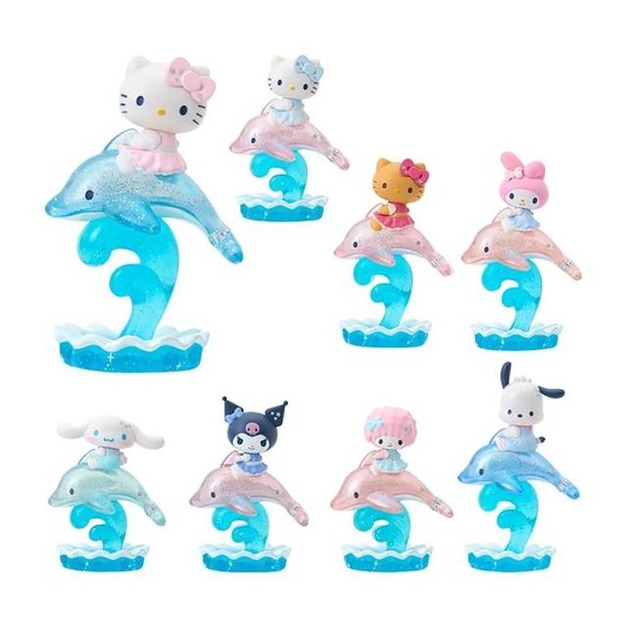 ▲新品特價【預購】Sanrio 三麗鷗 大集合 造型公仔 全套盲盒8入組 (blingbling海豚系列)