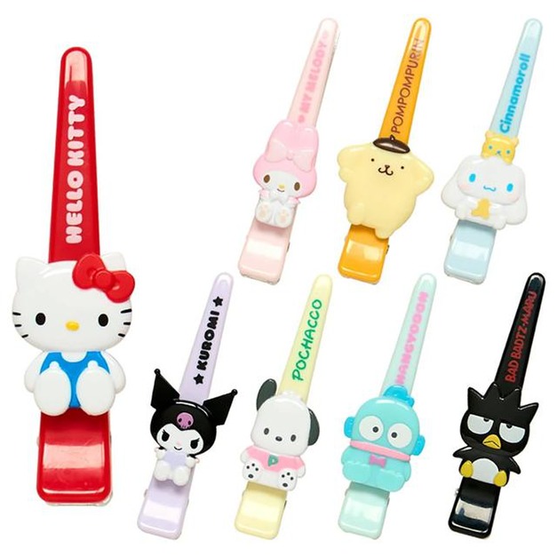 ▲新品特價 Sanrio 三麗鷗 大集合 迷你造型長髮夾 全套盲盒8入組 (迷你302商店)