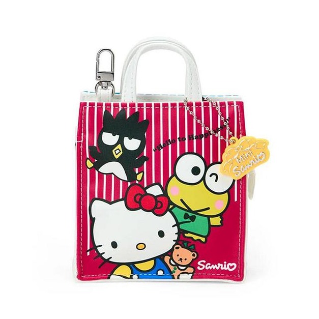 ▲新品特價【預購】Sanrio 三麗鷗 大集合 皮質迷你手提袋掛飾 (紅藍款 迷你302商店)