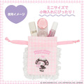 ▲新品特價 Sanrio 三麗鷗 x 粧美堂 美樂蒂 荷葉邊造型束口袋 (夢幻幽靈甜點屋)_2 ▲新品特價 Sanrio 三麗鷗 x 粧美堂 美樂蒂 荷葉邊造型束口袋 (夢幻幽靈甜點屋)_2