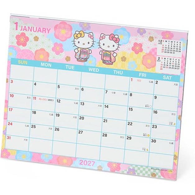 ▲新品特價 Sanrio 三麗鷗 Hello Kitty 2027 透明支架桌曆