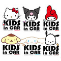 Sanrio 三麗鷗 造型車用貼 (大頭款) Kitty 美樂蒂 布丁狗 大耳狗 Sanrio 三麗鷗 造型車用貼 (大頭款) Kitty 美樂蒂 布丁狗 大耳狗