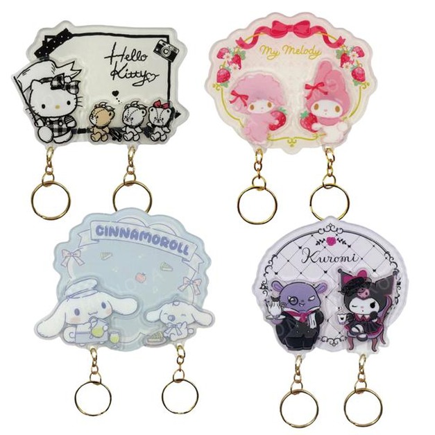 Sanrio 三麗鷗 壓克力造型磁鐵鑰匙圈2入組 (好友款) Kitty 酷洛米 美樂蒂 大耳狗
