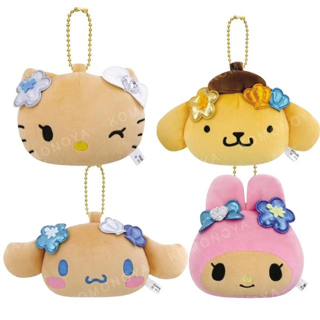 Sanrio 三麗鷗 絨毛玩偶隨身鏡 (曬黑款) Kitty 大耳狗 美樂蒂 布丁狗