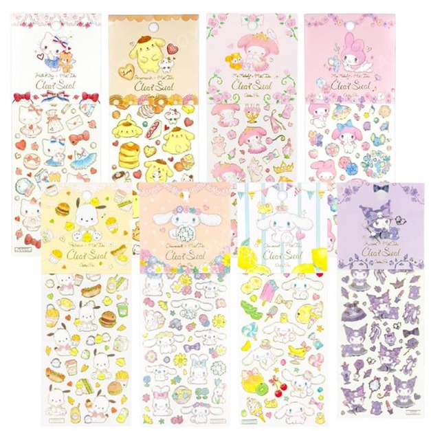Sanrio 三麗鷗 造型燙金貼紙 Kitty 大耳狗 美樂蒂 布丁狗