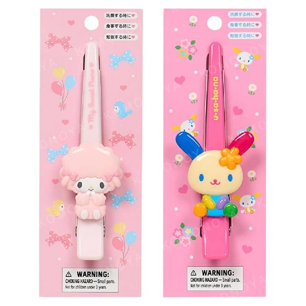 ⭐獨家特價 Sanrio 三麗鷗 造型塑膠長髮夾 (坐姿款) Piano 花小兔