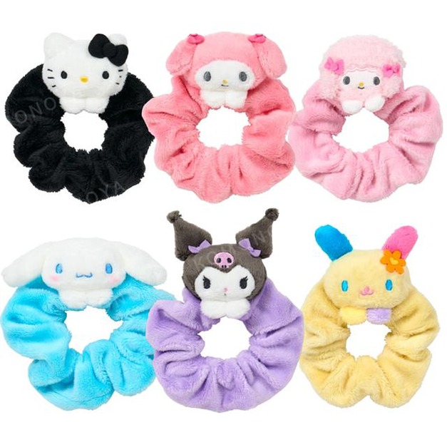 ⭐獨家特價 Sanrio 三麗鷗 絨毛造型大腸圈 (大臉款) Kitty 美樂蒂 大耳狗 酷洛米