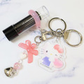 Sanrio 三麗鷗 造型鑰匙圈 (愛心蝴蝶結款) Kitty 布丁狗 大耳狗 酷洛米_1 Sanrio 三麗鷗 造型鑰匙圈 (愛心蝴蝶結款) Kitty 布丁狗 大耳狗 酷洛米_1