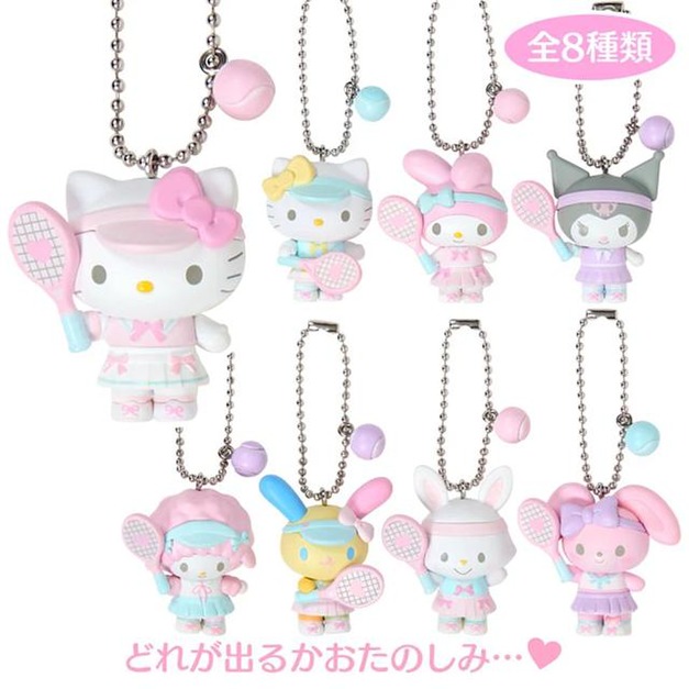 ▲新品特價【預購】Sanrio 三麗鷗 大集合 造型公仔吊飾 全套盲盒8入組 (網球甜心俱樂部)