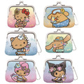 Sanrio 三麗鷗 皮質口金零錢包吊飾 (曬黑款) Kitty 酷洛米 大耳狗 美樂蒂 Sanrio 三麗鷗 皮質口金零錢包吊飾 (曬黑款) Kitty 酷洛米 大耳狗 美樂蒂