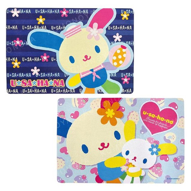 Sanrio 三麗鷗 花小兔 長方形矽膠腳踏墊 60x40cm (甜點/水手款)