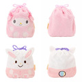 Sanrio 三麗鷗 絨毛造型束口袋 (大臉 聖誕星願) Kitty 布丁狗 大耳狗 酷洛米 花小兔_4 Sanrio 三麗鷗 絨毛造型束口袋 (大臉 聖誕星願) Kitty 布丁狗 大耳狗 酷洛米 花小兔_4