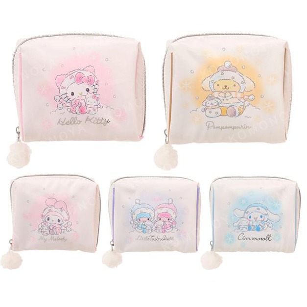 Sanrio 三麗鷗 化妝包 (雪人 聖誕星願) Kitty 布丁狗 大耳狗 美樂蒂