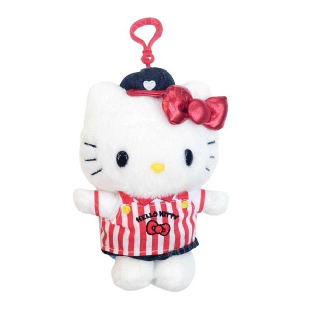 Sanrio 三麗鷗 Hello Kitty 絨毛玩偶吊飾 (店員 美食廣場系列)