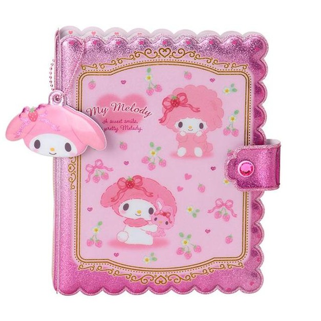 Sanrio 三麗鷗 美樂蒂 A6 六孔夾活頁貼紙簿 (粉蝴蝶結款)
